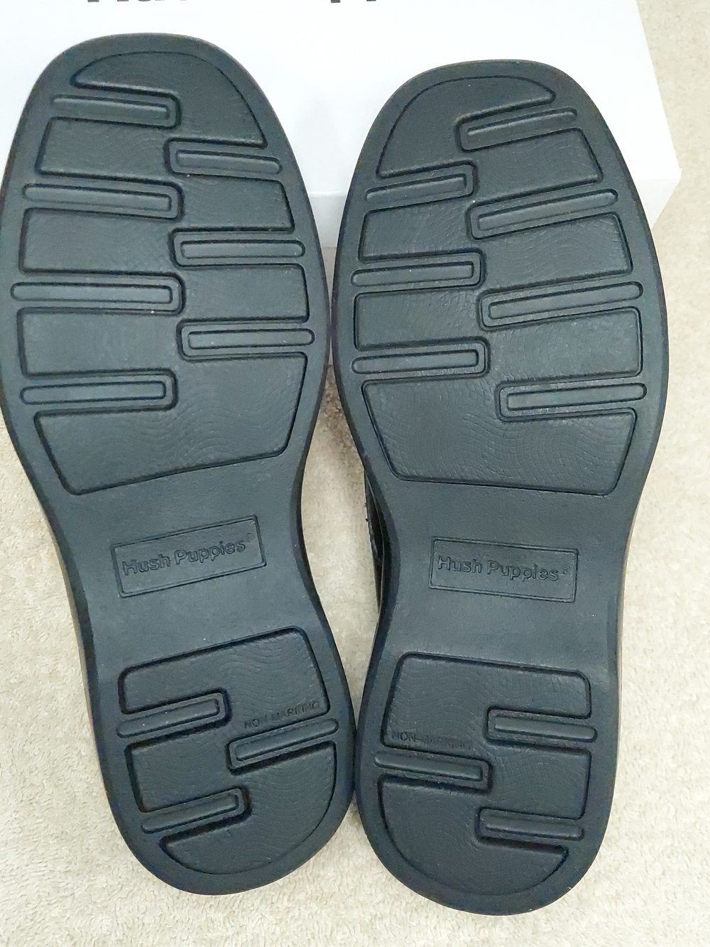 Hush Puppies Boys Black Leather Slip-On Formal Dress School Shoes Size 3.5 NWT - Picture 11 of 13